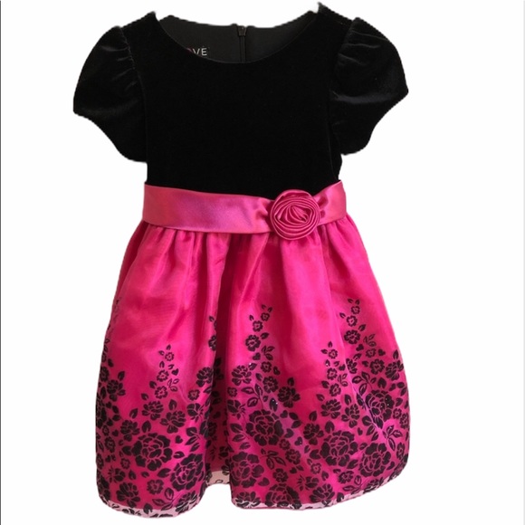 girls velvet party dress